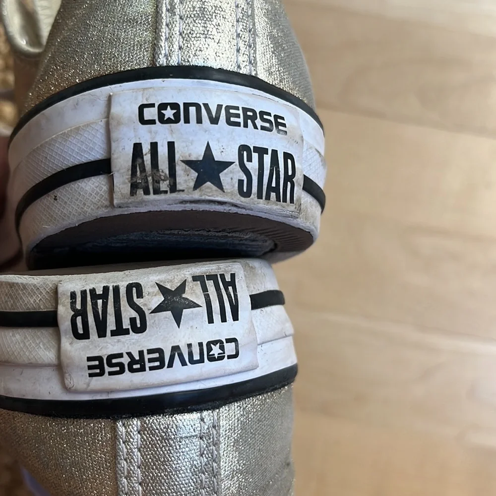 Unisex Converse All Star CTAS Ox Light Gold/White 153181F Men 6 Women 8 - Picture 9 of 11